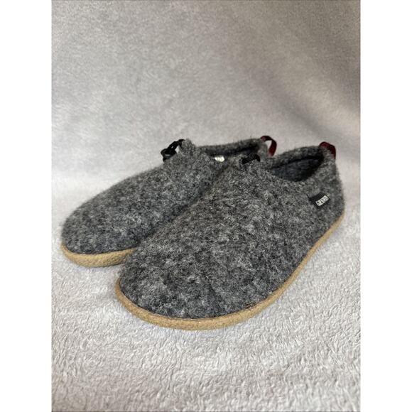 Giesswein Vent Size 40 US 9W 7.5M Slippers Shoes Gray Wool Cork Footbed - Picture 1 of 10